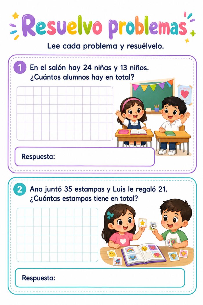 Sumas de dos cifras